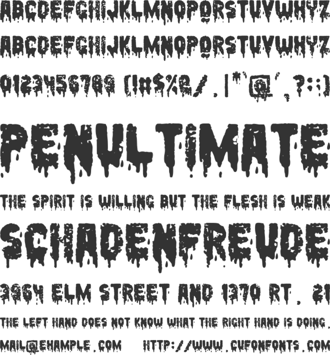 Peccatum font preview
