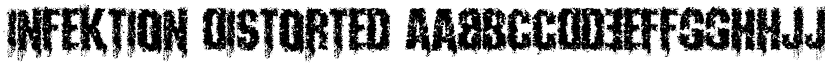 Infektion Distorted font