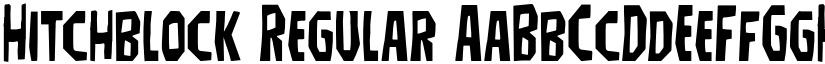 Hitchblock Regular font