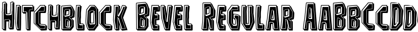 Hitchblock Bevel Regular font