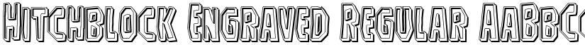 Hitchblock Engraved Regular font