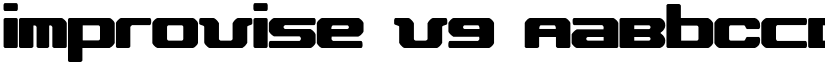 improvise v9 font