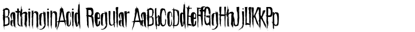 BathinginAcid Regular font