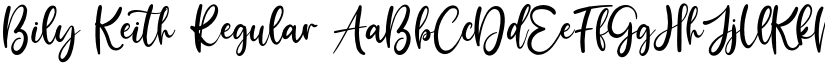 Bily Keith Regular font