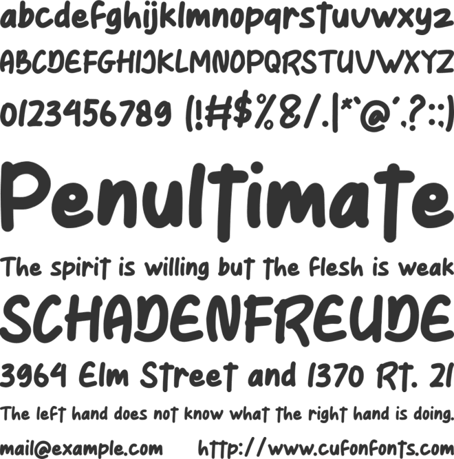 Punkiss font preview