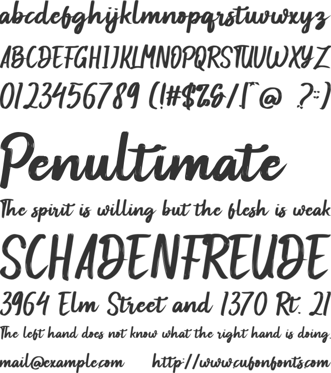 Baqillugs font preview