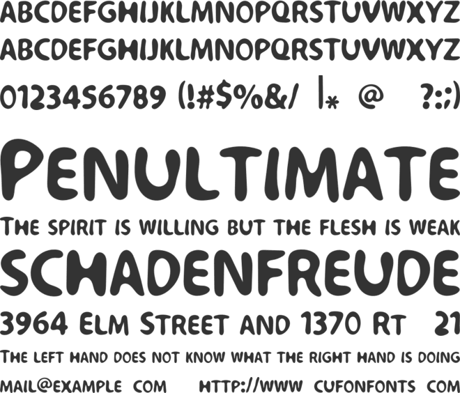 Aqualo font preview