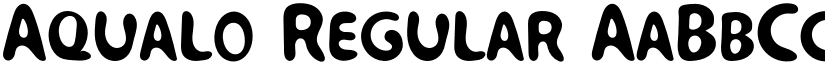 Aqualo Regular font