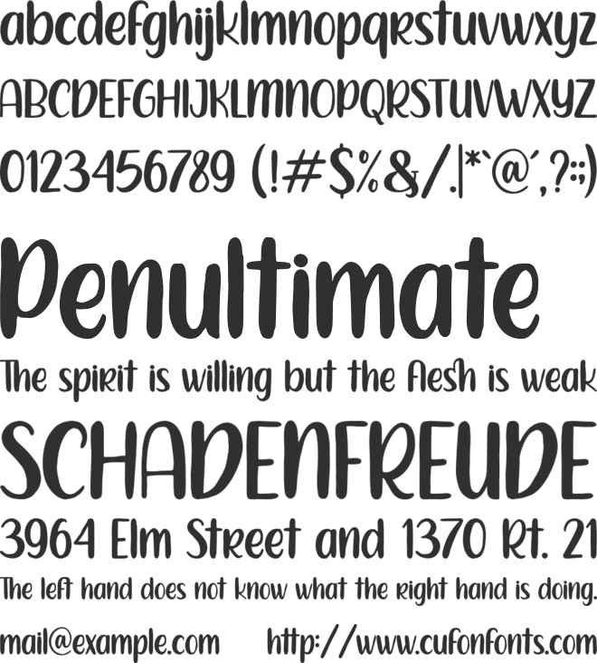Harelson Craft font preview