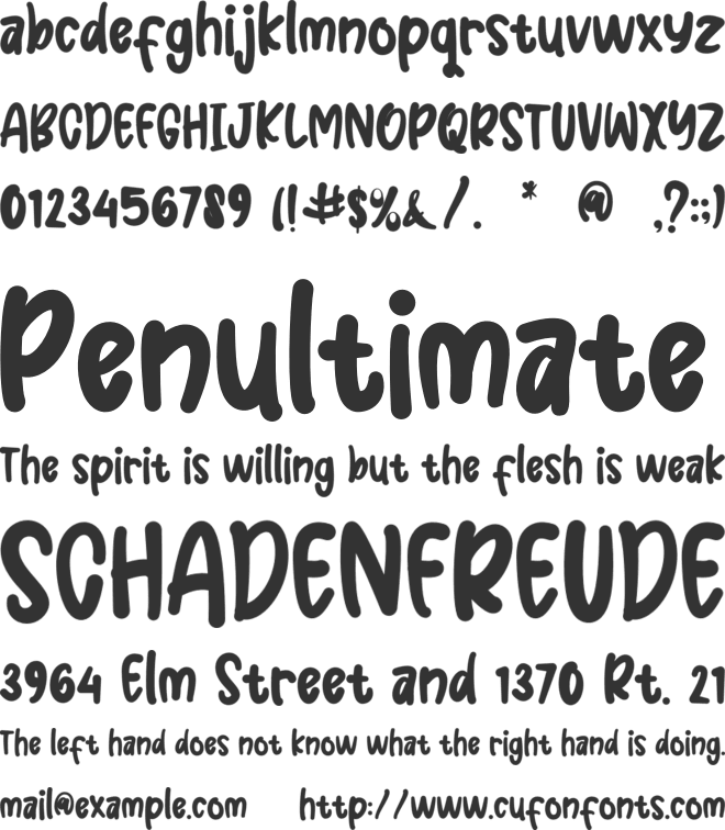 Smart Kidz font preview