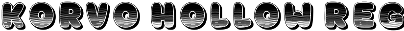 Korvo Hollow Regular font