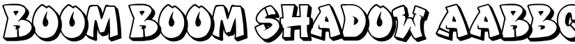 Boom Boom Shadow font