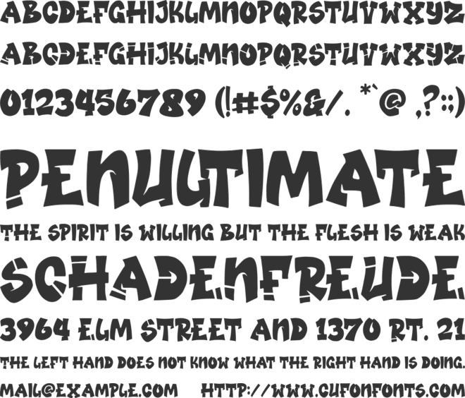 Boom Boom font preview