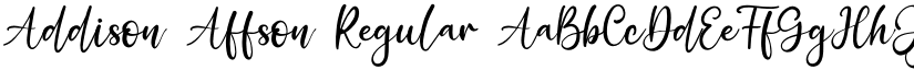 Addison Affson font download