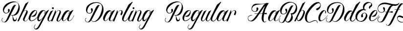 Rhegina Darling Regular font