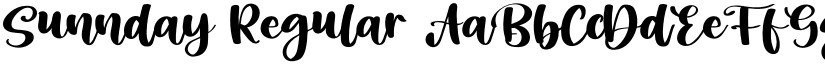 Sunnday Regular font