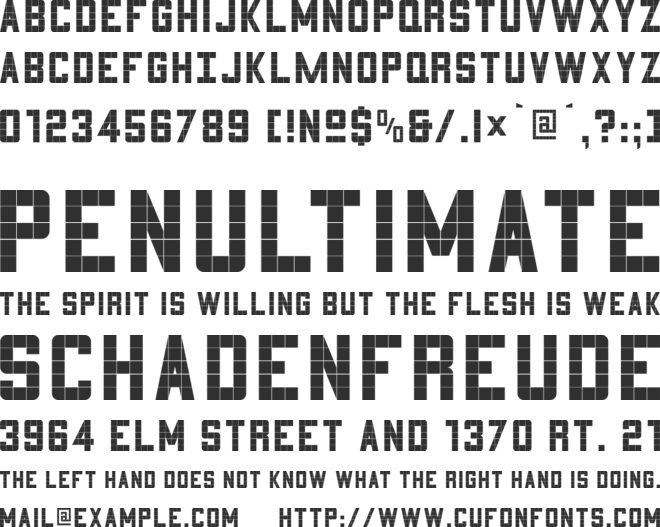 3x5 font preview
