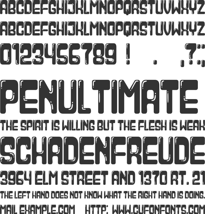 Paraglide font preview