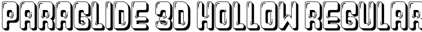 Paraglide 3D Hollow Regular font