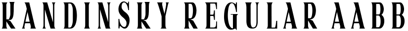 Kandinsky Regular font