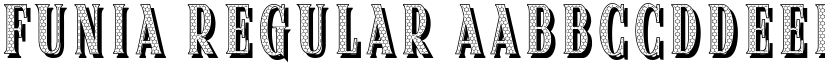 Funia Regular font
