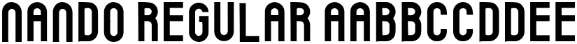 Nando Regular font