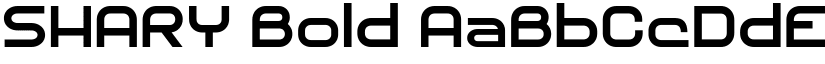 SHARY Bold font