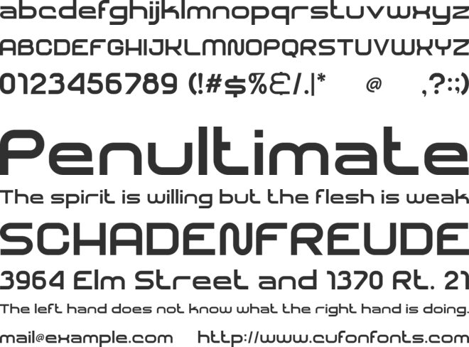 SHARY font preview