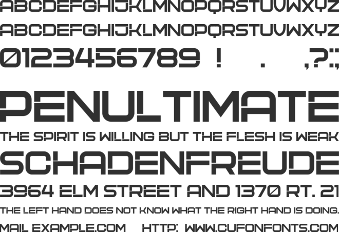 Messina font preview