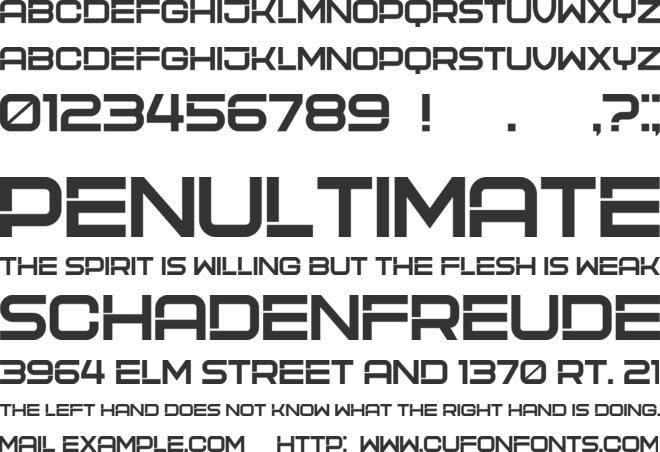 Messina font preview