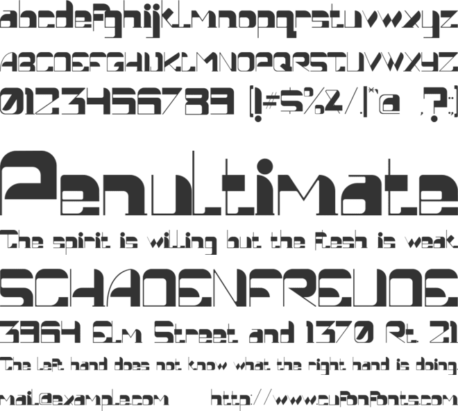 CondetteSt font preview