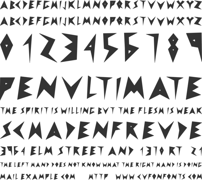 Vivaracho font preview