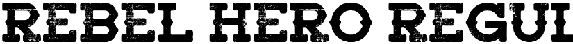 Rebel Hero Regular font