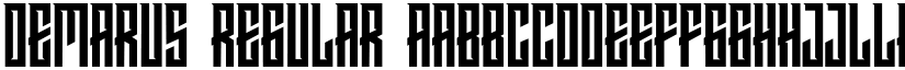 DEMARUS Regular font