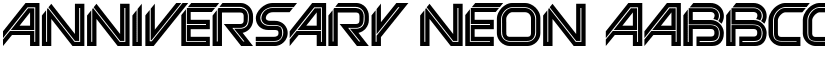 Anniversary Neon font