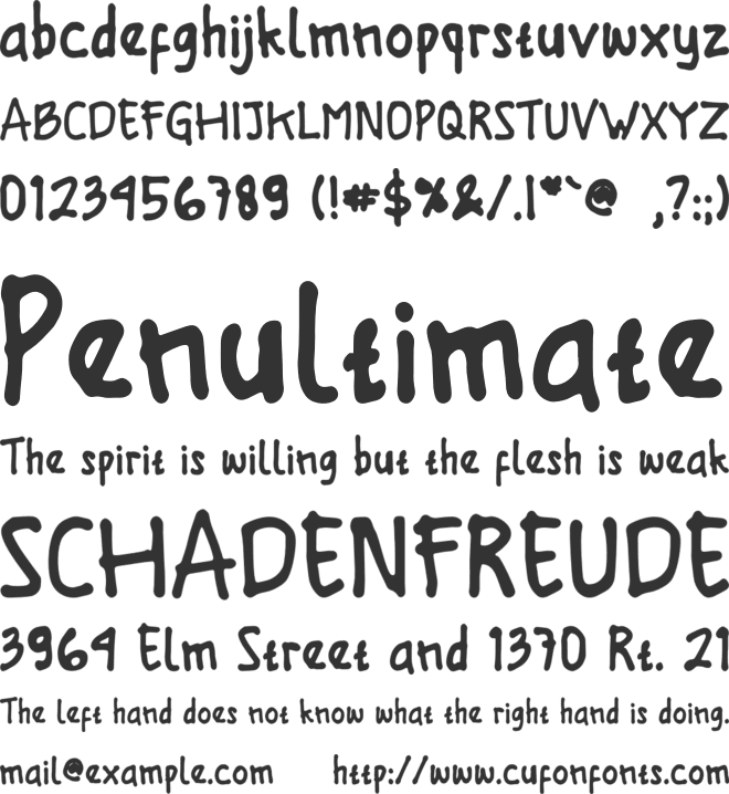 Woles font preview
