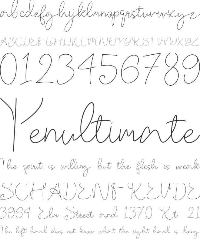 OgardySignature-Trial font preview