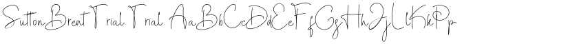 SuttonBrent-Trial Trial font