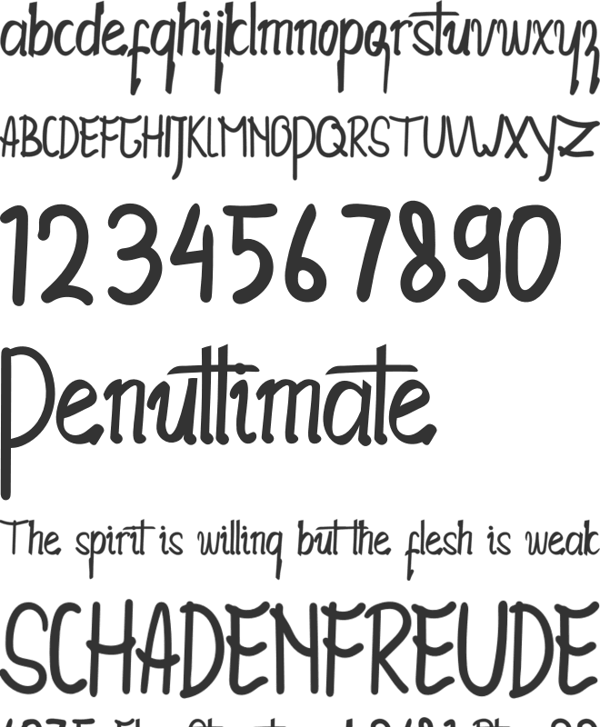 Ubet Nduyo font preview