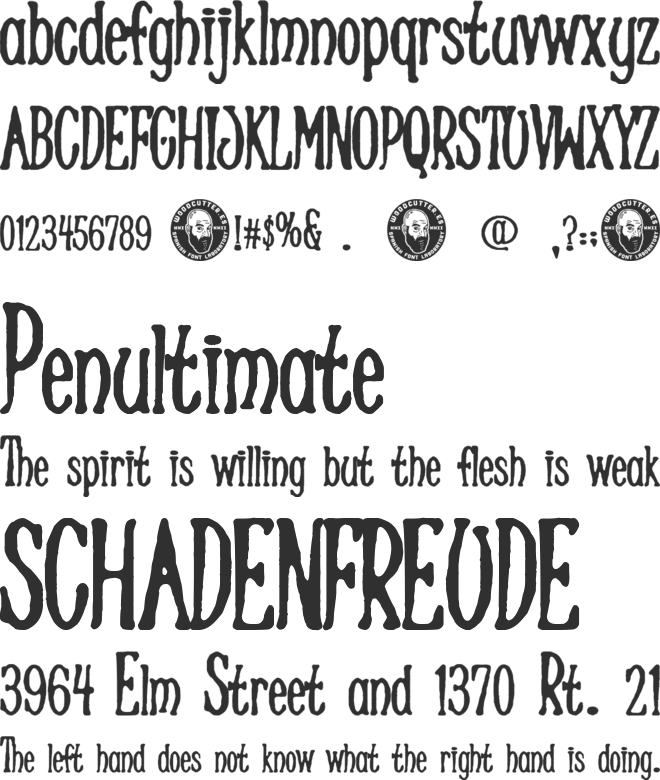 Graphic Lady font preview