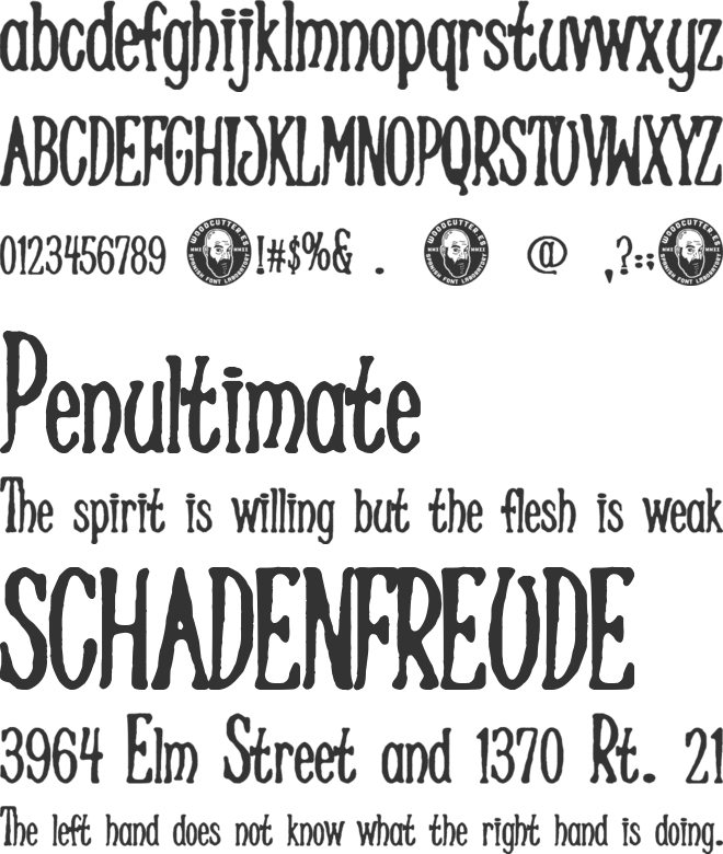 Graphic Lady font preview