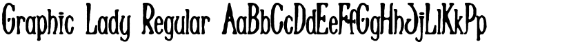Graphic Lady Regular font