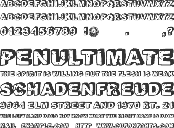 Picapiedra font preview