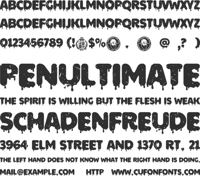 Barcelona Scared font preview