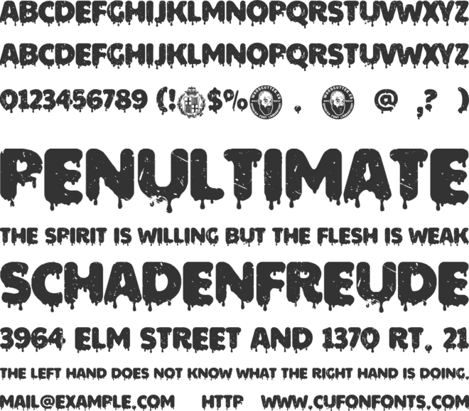 Barcelona Scared font preview