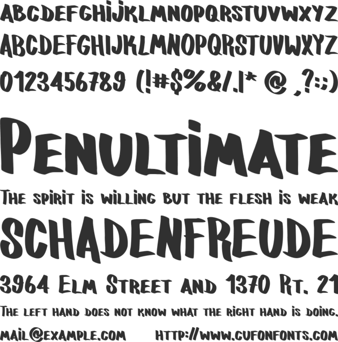 fatboy cre font preview