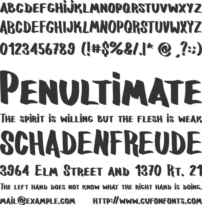 fatboy cre font preview