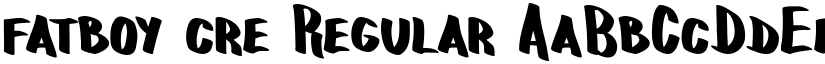 fatboy cre Regular font