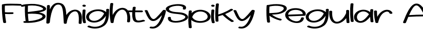 FBMightySpiky font download