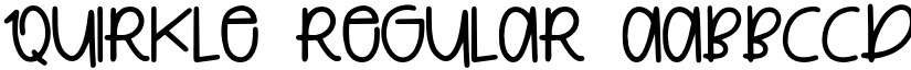 Quirkle Regular font